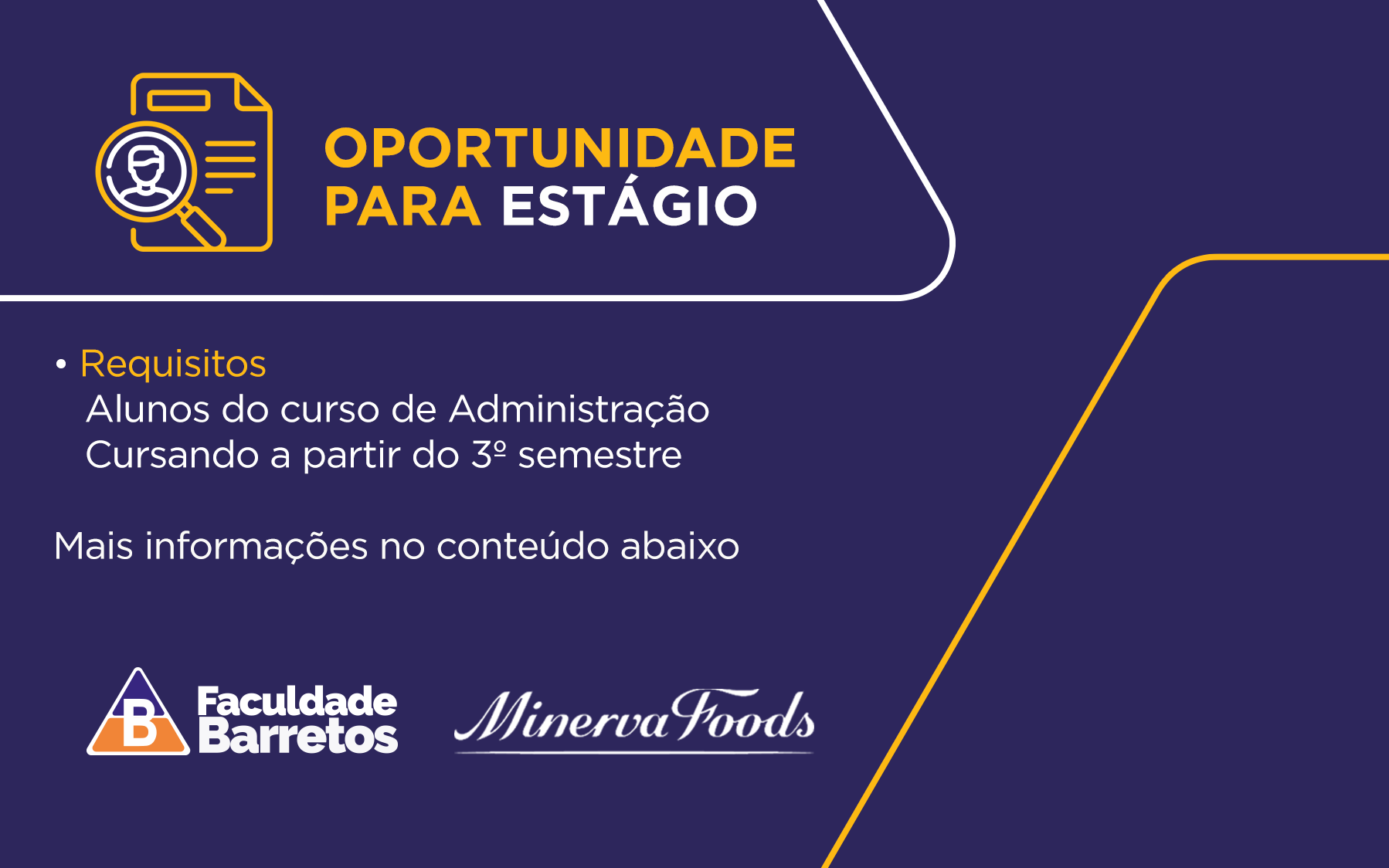 [ENCERRADO] Oportunidade de Estágio - Minerva Foods